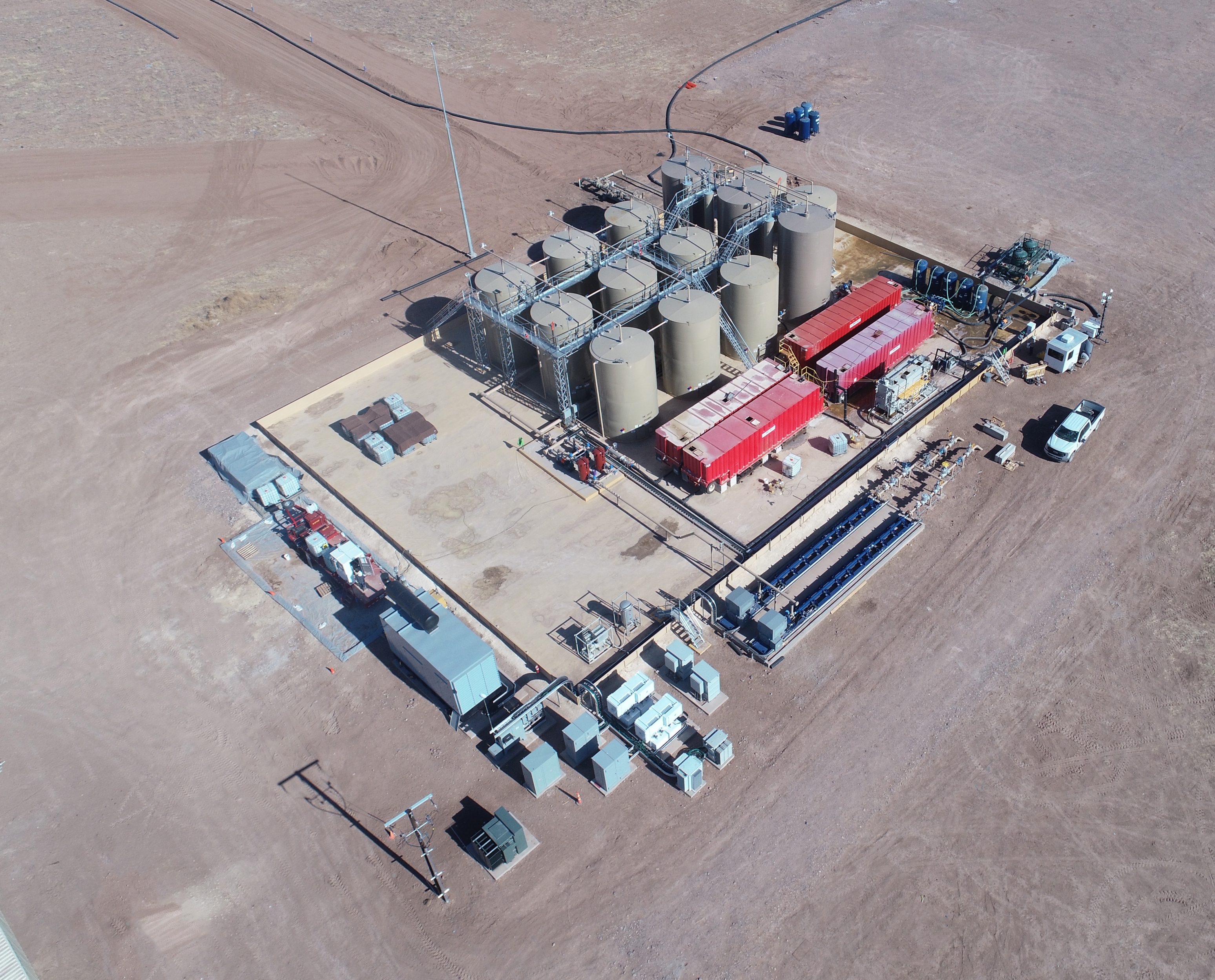 oilfield produced water tank battery treatment