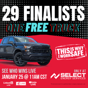 truck giveaway January 25 at 11am 